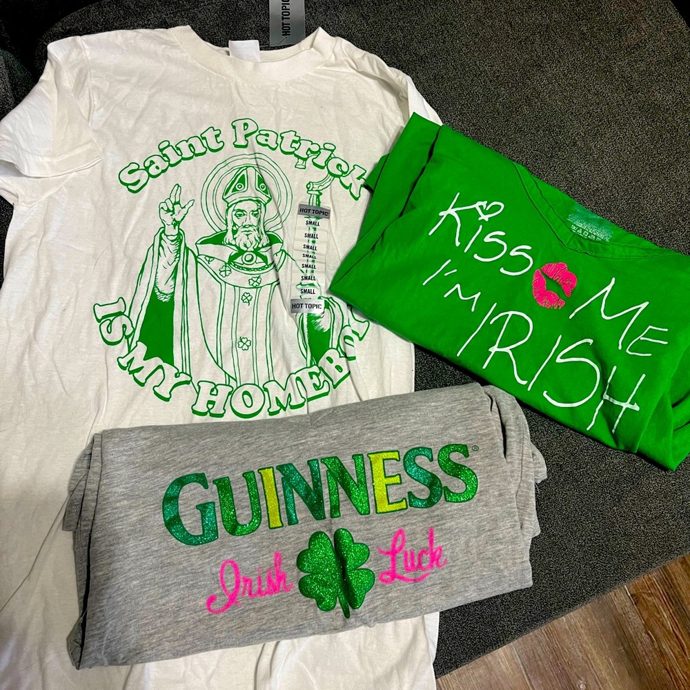 Saint Patrick’s Day shirts 
Bundle of 3